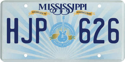 MS license plate HJP626