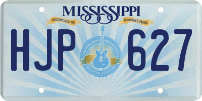 MS license plate HJP627