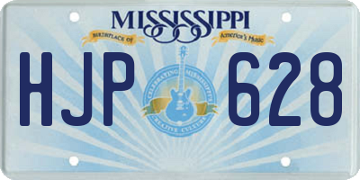 MS license plate HJP628
