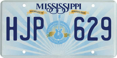 MS license plate HJP629