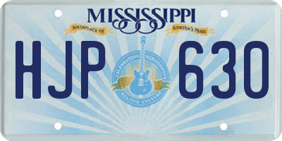 MS license plate HJP630