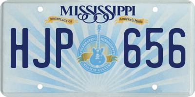 MS license plate HJP656