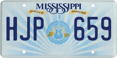 MS license plate HJP659