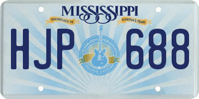 MS license plate HJP688