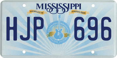 MS license plate HJP696
