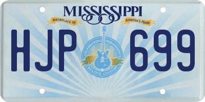 MS license plate HJP699