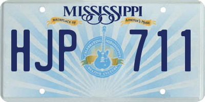MS license plate HJP711