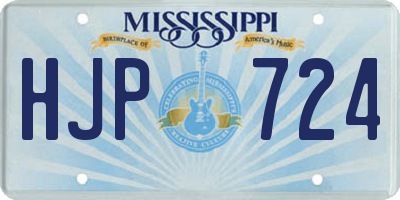 MS license plate HJP724