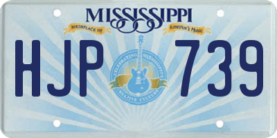MS license plate HJP739