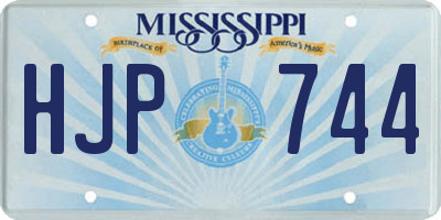 MS license plate HJP744