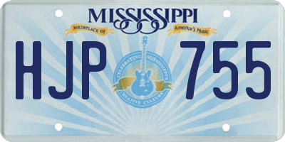 MS license plate HJP755