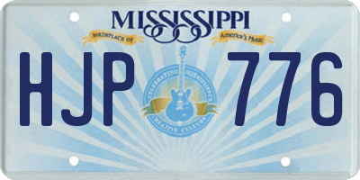 MS license plate HJP776