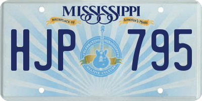 MS license plate HJP795