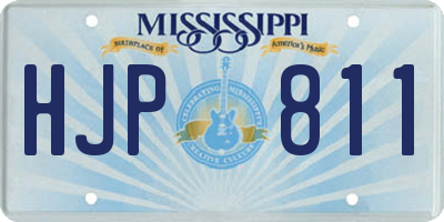 MS license plate HJP811