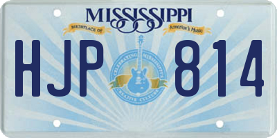 MS license plate HJP814