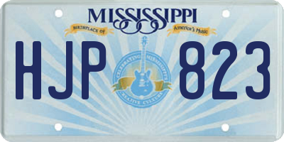 MS license plate HJP823