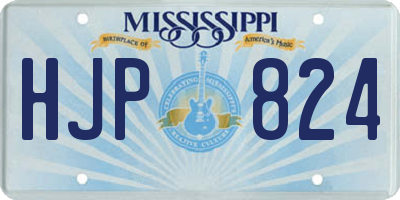 MS license plate HJP824