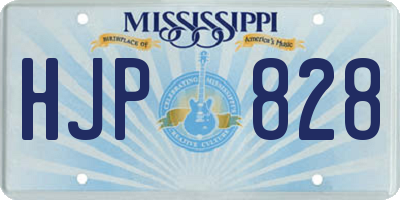 MS license plate HJP828