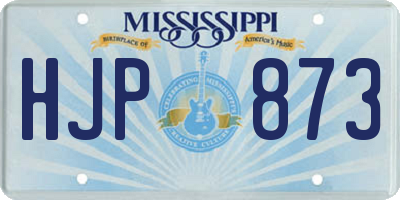 MS license plate HJP873