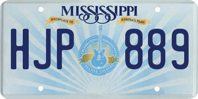 MS license plate HJP889