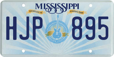 MS license plate HJP895
