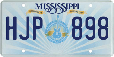 MS license plate HJP898