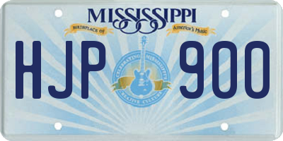 MS license plate HJP900