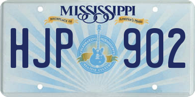 MS license plate HJP902