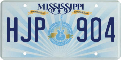 MS license plate HJP904