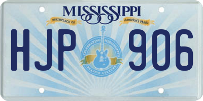 MS license plate HJP906