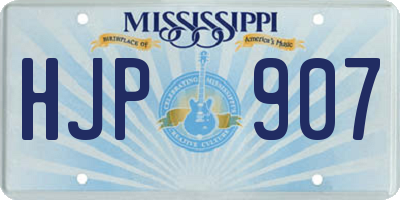 MS license plate HJP907