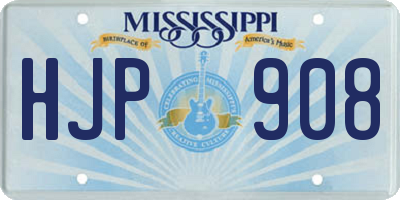 MS license plate HJP908