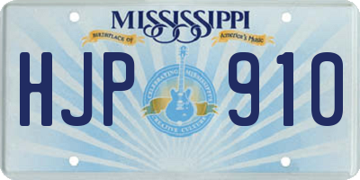 MS license plate HJP910