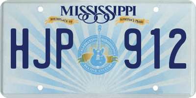 MS license plate HJP912