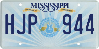 MS license plate HJP944