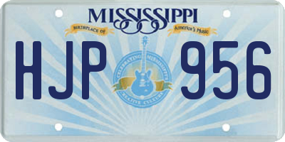 MS license plate HJP956
