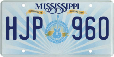 MS license plate HJP960