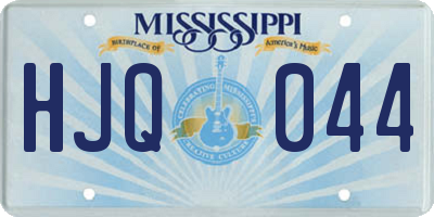 MS license plate HJQ044