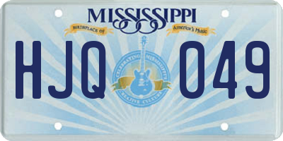 MS license plate HJQ049