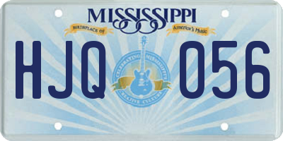 MS license plate HJQ056