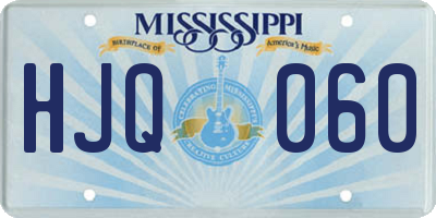 MS license plate HJQ060