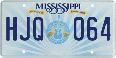 MS license plate HJQ064