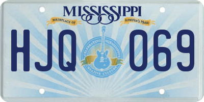 MS license plate HJQ069