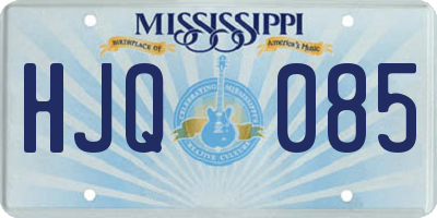 MS license plate HJQ085