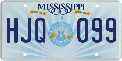 MS license plate HJQ099