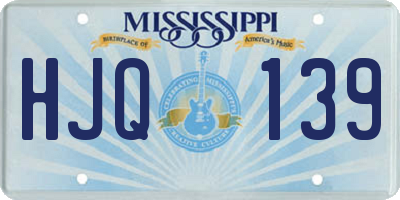 MS license plate HJQ139