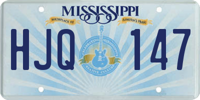 MS license plate HJQ147