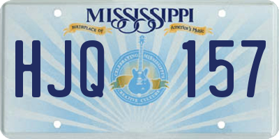 MS license plate HJQ157