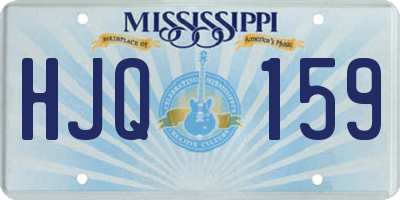 MS license plate HJQ159