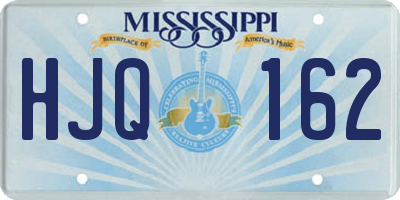 MS license plate HJQ162